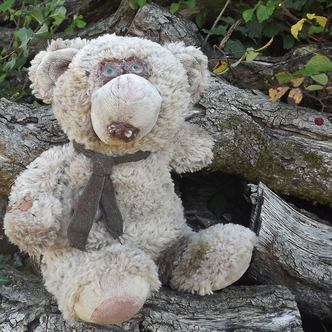 Large Horror Teddy Bear Wasteland Mad Max Postapocalypse | Etsy