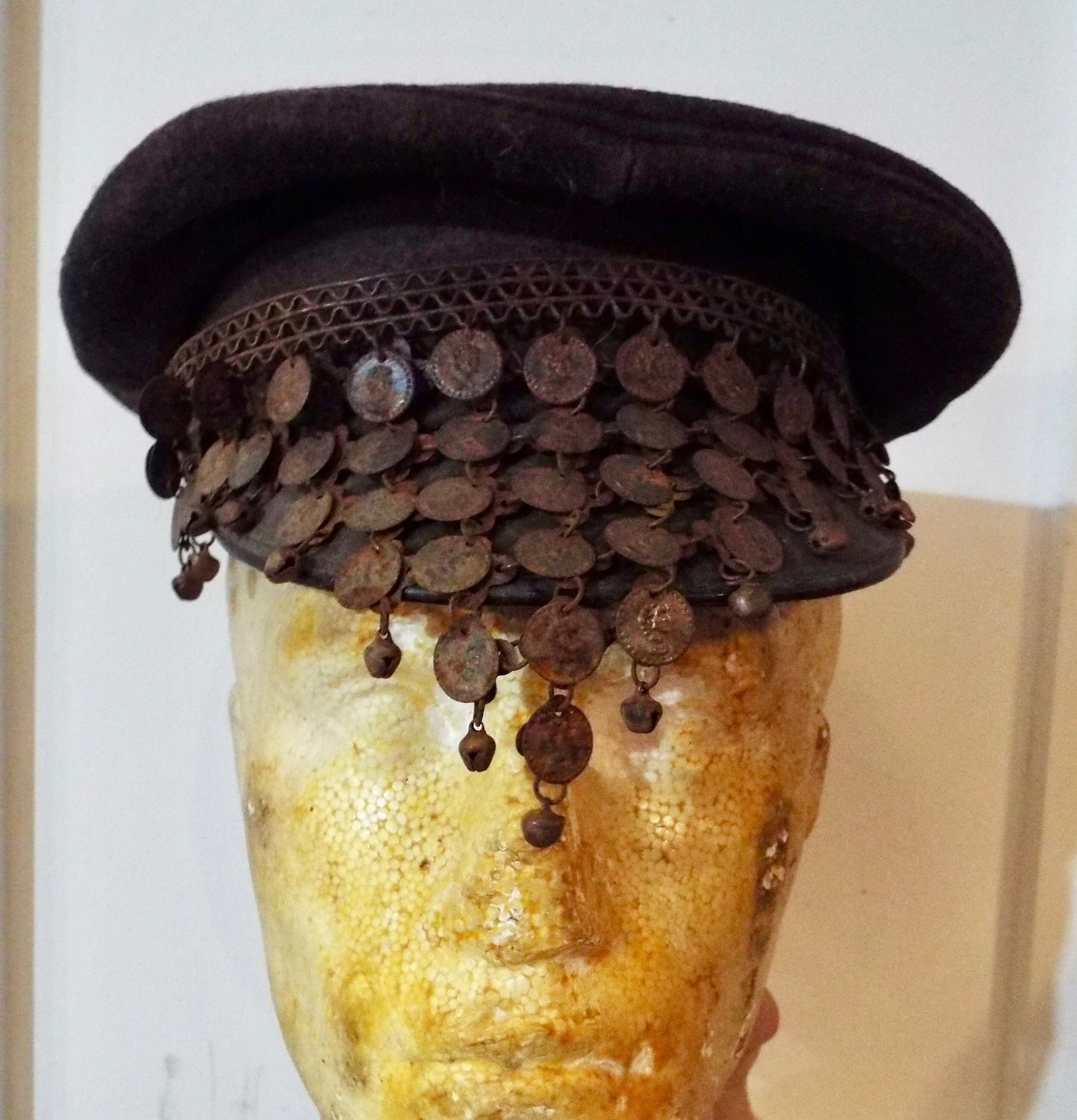 Wasteland Peaked Cap, Post Apocalyptic, Upcycled, Mad Max, LARP
