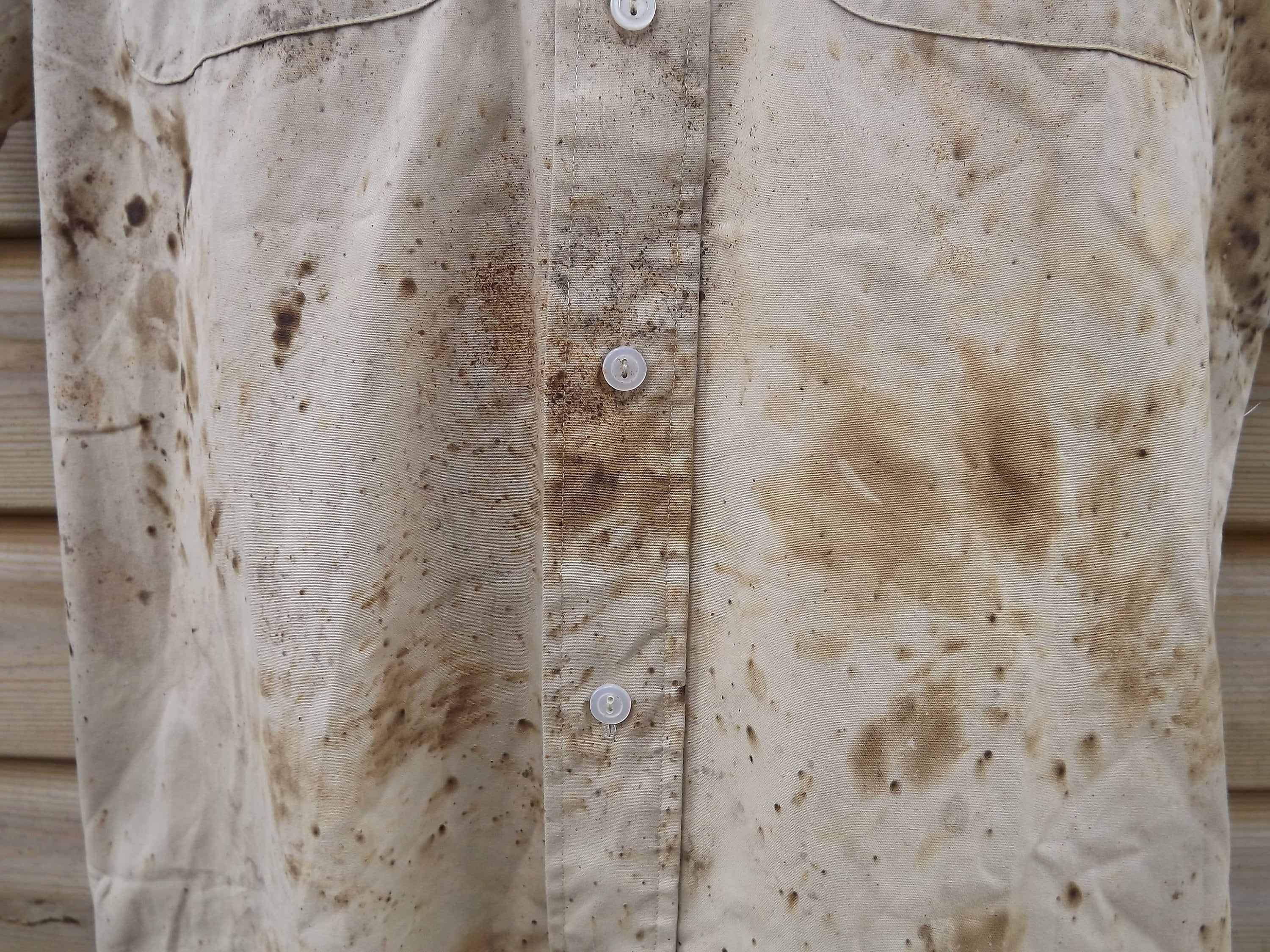 Postapocalyptic Dirt Stained Shirt Rust Dye Chemical Dye | Etsy