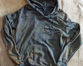 Sudadera con capucha de skate Bolongaro Sport de polialgodón con bordado y teñido desgastado - XL - 112 cm