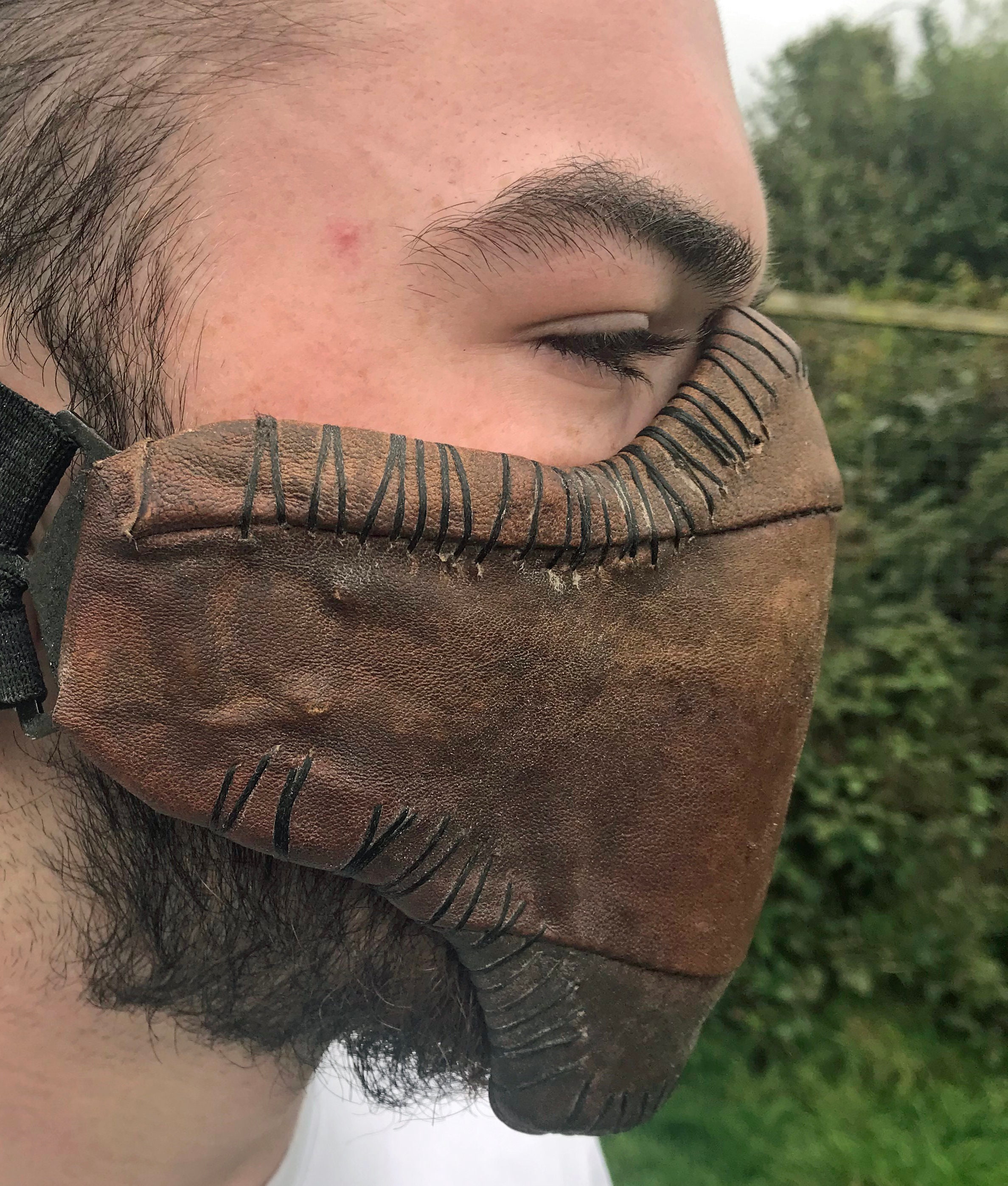 Dystopian Leather Face Mask Etsy UK