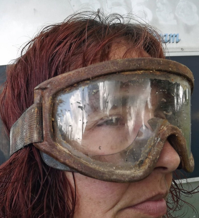 Postapocalyptic Distressed Goggles