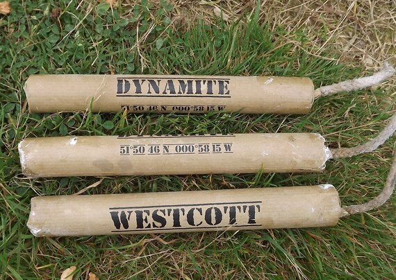 Sweating Dynamite Stick Westcott Tnt Prop Etsy