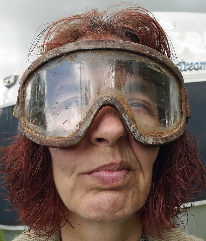 Postapocalyptic Distressed Goggles