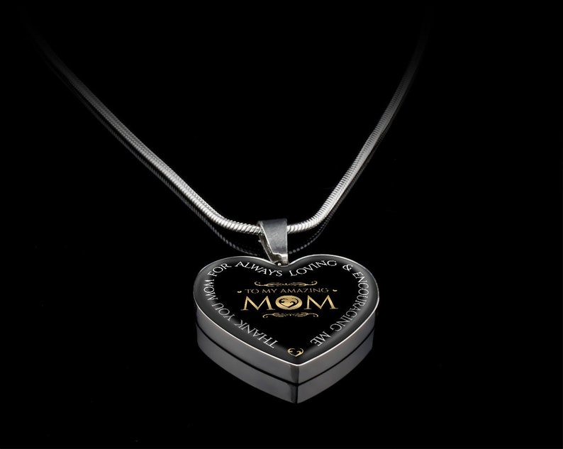 Mothers Day Personalized Luxury Necklace \u2013 Engraved SilverGold Plated \u2013 Heart Pendant decor Gift Ideas \u2013 For Her \u2013 Him