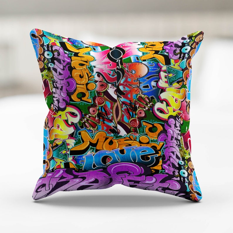 45CM CUSHION COVER FOOTBALL BLUE BLACK GREEN COTTON BLEND HANDMADE IN UK 18/"