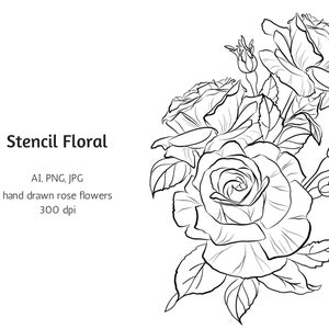 Stencil Floral