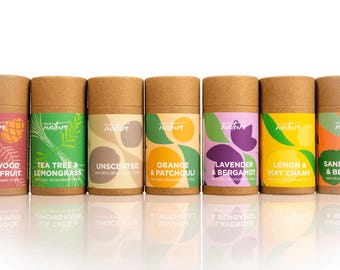 Déodorant naturel Your Nature - Sans plastique - Respectueux de l'environnement - Huiles essentielles - Tube de 60 g