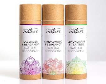 Your Nature Natural Deodorant - Plastic Free - Eco Friendly - Essential Oils - 70g Tube