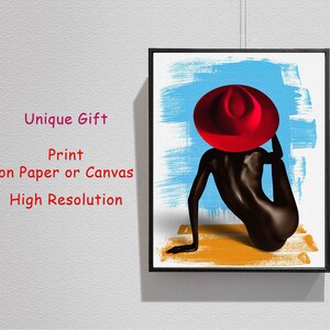 Afrikanisches Schönheitsmädchen, Schwarzes Mädchen, Afrikanisches Mädchen Poster, afrikanische Kunst, afrikanische Wanddekoration, Wanddekoration, Wohndekor, Kunstdruck