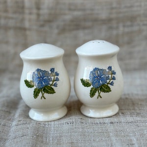 Vintage Floral Salt and Pepper Shakers, English Salt and Pepper Shakers, Cottagecore Decor, Cottagecore Kitchen