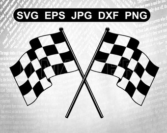 Checkered Flag Svg Etsy