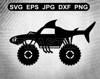 Free Free 177 Shark Monster Truck Svg SVG PNG EPS DXF File