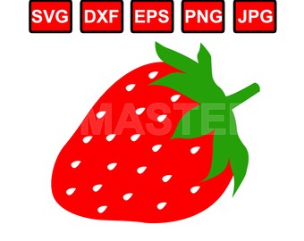 Strawberry Svg Etsy