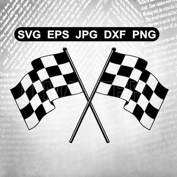 Racing Flag Nascar Flag Checkered Flag   Svg , Dxf , Jpg , Png , Eps Cut File Download digital Silhouette Cricut File Race Flag