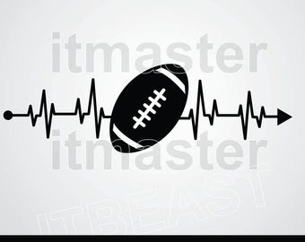 american Football Svg , Dxf , Jpg , Png , Eps Cut File Download digital Cricut File Sports Clipart rugby football ekg ech svg rugby svg