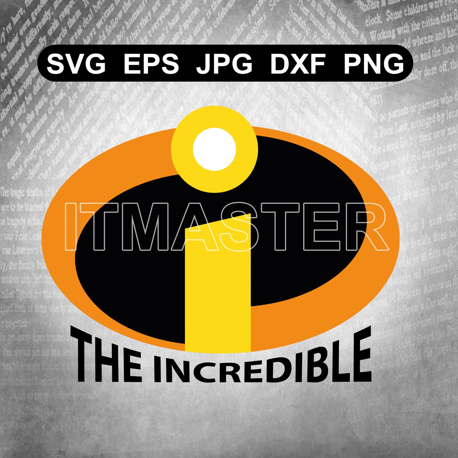 The Incredibles symbol icon logo cartoon movie Svg Dxf | Etsy