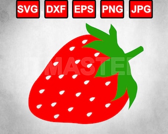 strawberry svg,dxf,png,eps,jpg download file for cricut fruit svg layered file cutfile svg vector template t shirt design