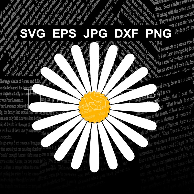 Download Daisy flower template layered file Svg Dxf Jpg Png | Etsy