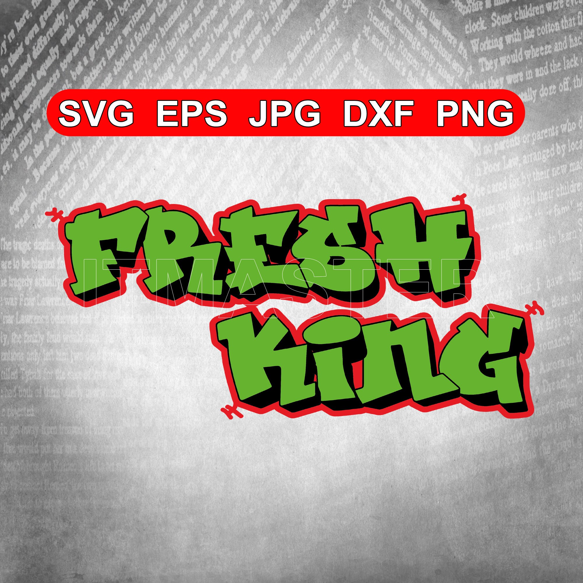 Download Fresh King Bel Air Drama Fresh Prince Promo Text Svg Dxf Etsy