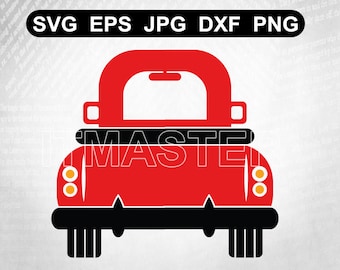 vintageTruck Back Svg , Old Truck Back SVG , Truck Svg Svg , Dxf , Jpg , Png ,Eps Cut File Download digital Cricut File vector cutfile