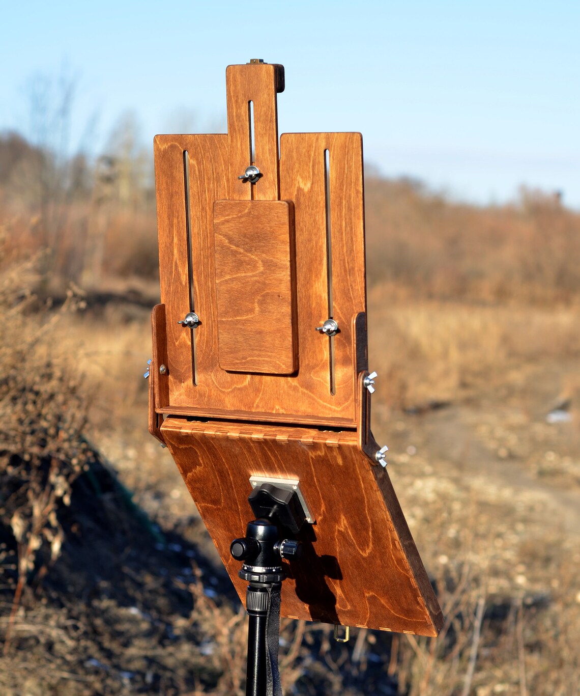 Camera tripod easel for 4 mm panels birch plywood plein air Etsy