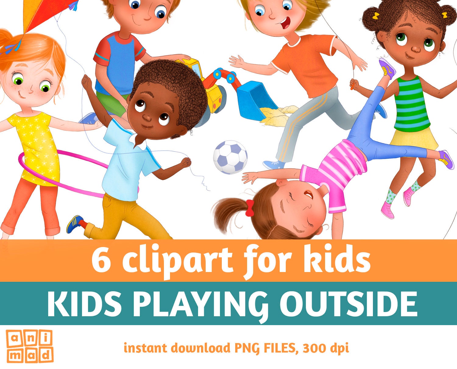 Clipart Of Kids Playing Outside