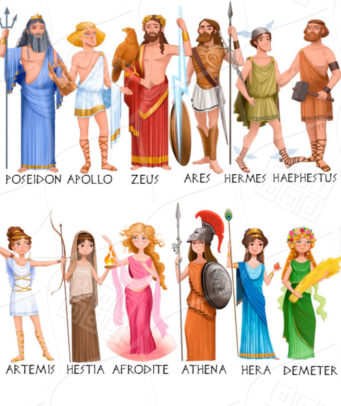 Греческий бог 4 букв. Изображение древнегреческих богов. Римские боги рисунок. Древнегреческие Богини картины. Пантеон греческих богов.