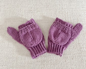 Flip top kid’s mittens