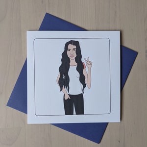 Cartão comemorativo de Alanis Morissette