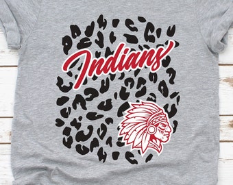 BUNDLE Indians SVG Indians School Spirit Tshirt Designs Retro Sunset T-shirt Design Indians Sublimation Design