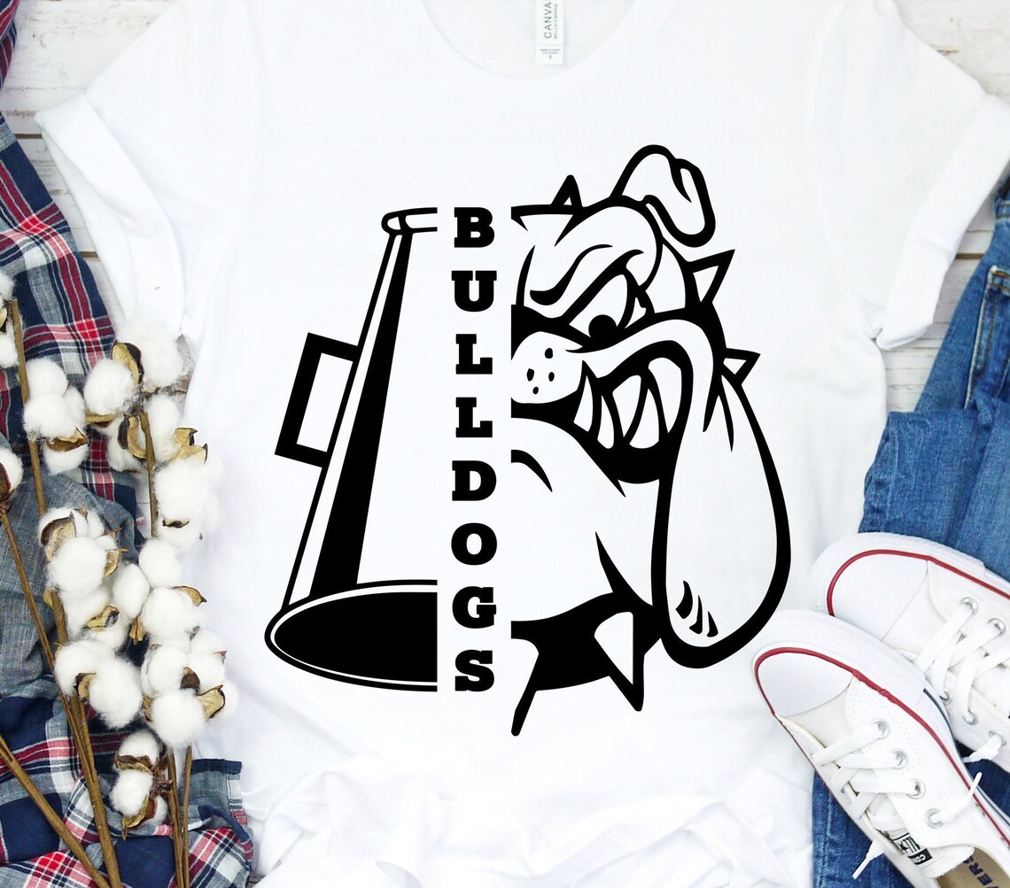 Bulldogs Cheerleader SVG Bulldogs Cheer Svg Bulldogs Cheer Etsy