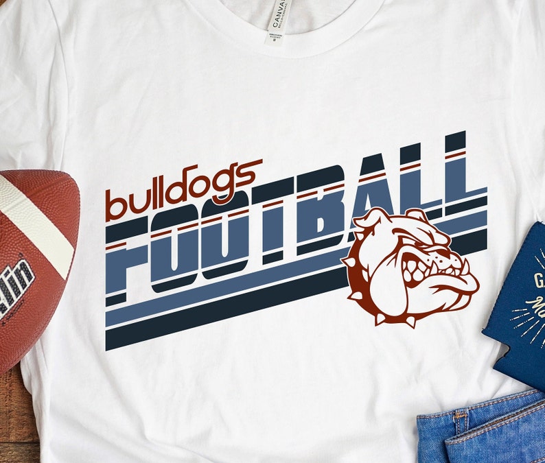 Bulldogs T-shirt Design SVG SVG Cutting File Bulldogs Mascot Svg Bulldogs Football SVG