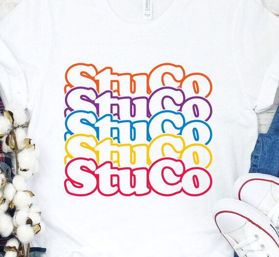 Download Stuco Svg Retro Svg Student Council T Shirt Design Stuco Etsy