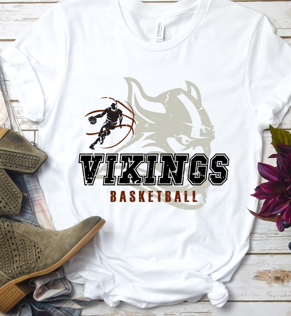 Vikings SVG Basketball SVG Grunge Vikings Basketball Design | Etsy