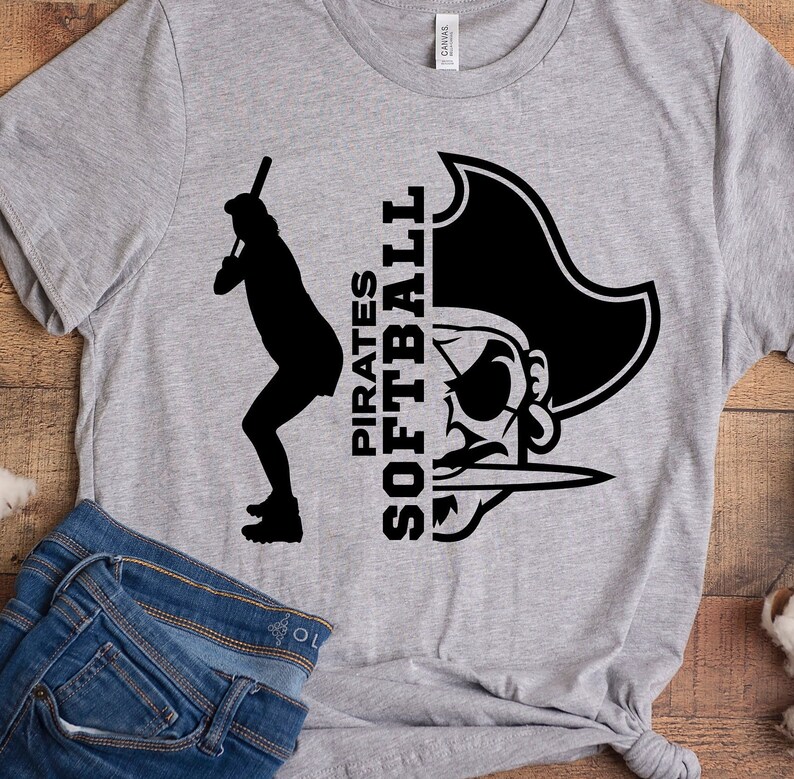 Lady Pirates SVG Softball SVG Lady Pirates Softball T-shirt | Etsy