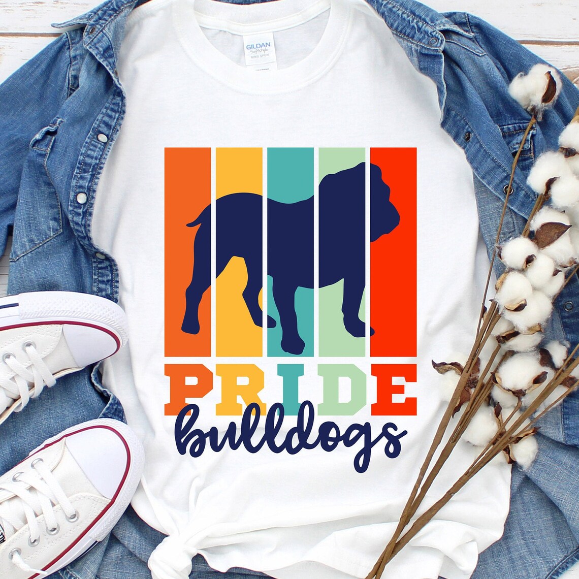 Bulldogs Pride SVG Bulldogs Sublimation Design Retro Bulldog Etsy