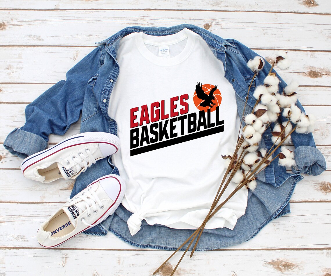 Eagles Basketball SVG Eagles Basketball Tshirt Design SVG Etsy