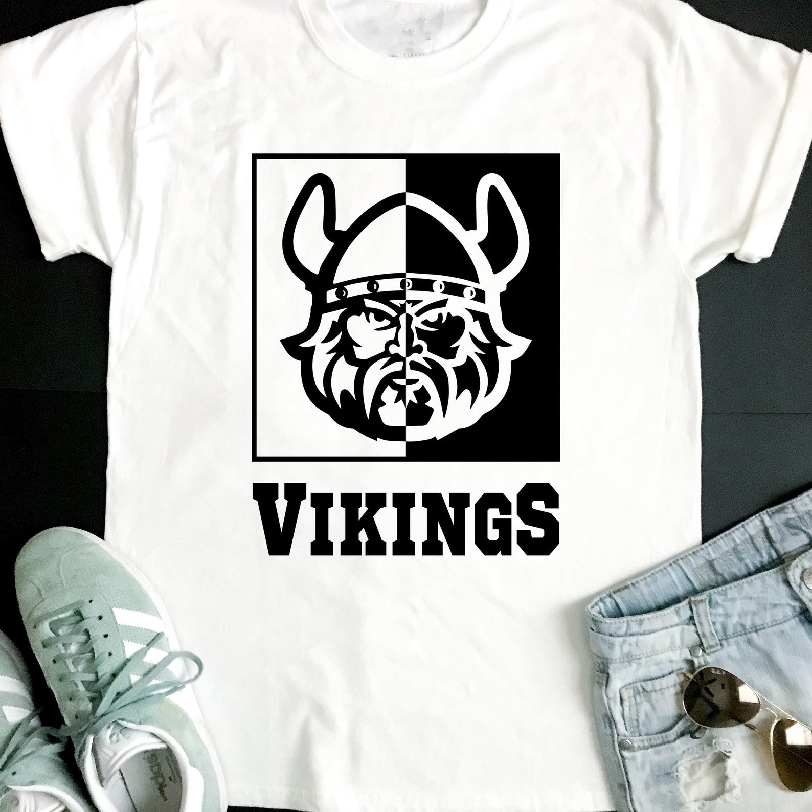 Vikings SVG Football SVG Vikings Football Tshirt Design Etsy