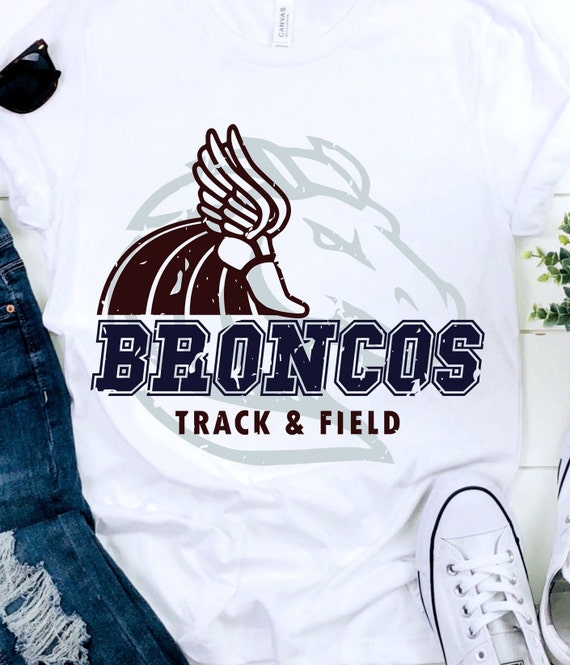 Broncos SVG Track and Field SVG Grunge Broncos Track & Etsy