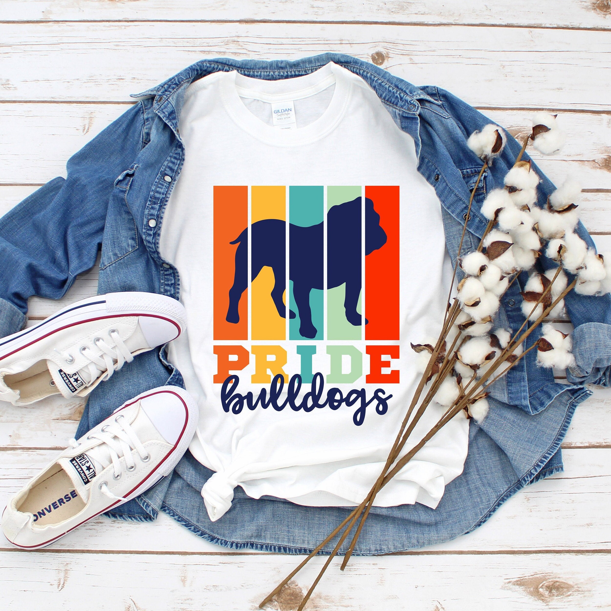 Bulldogs Pride SVG Bulldogs Sublimation Design Retro Bulldog Etsy