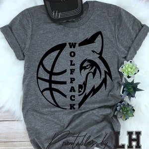 Wolfpack SVG Basketball SVG Wolfpack Basketball T-shirt - Etsy
