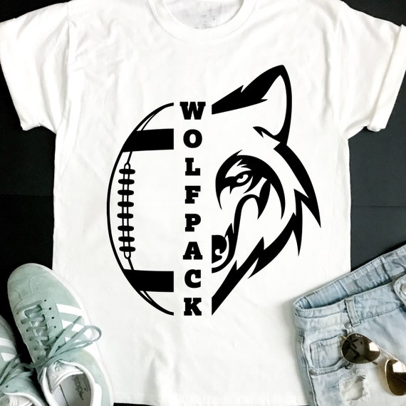 Download Wolfpack SVG Football SVG Wolfpack Football T-shirt Design | Etsy