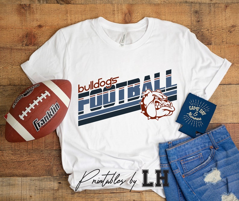 Bulldogs T-shirt Design SVG SVG Cutting File Bulldogs Mascot Svg Bulldogs Football SVG