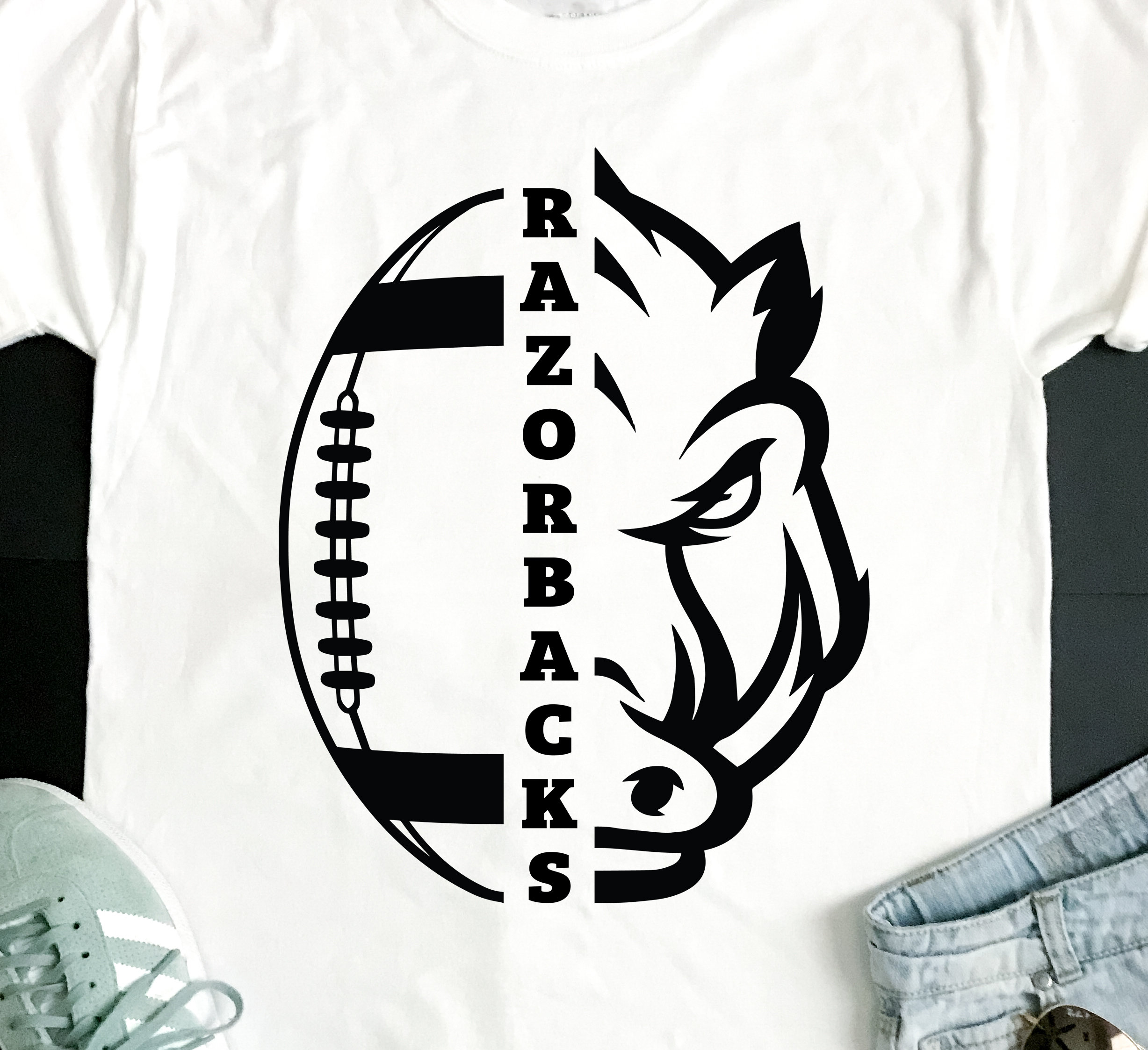 Razorbacks SVG Football SVG Razorbacks Tshirt Design Etsy India