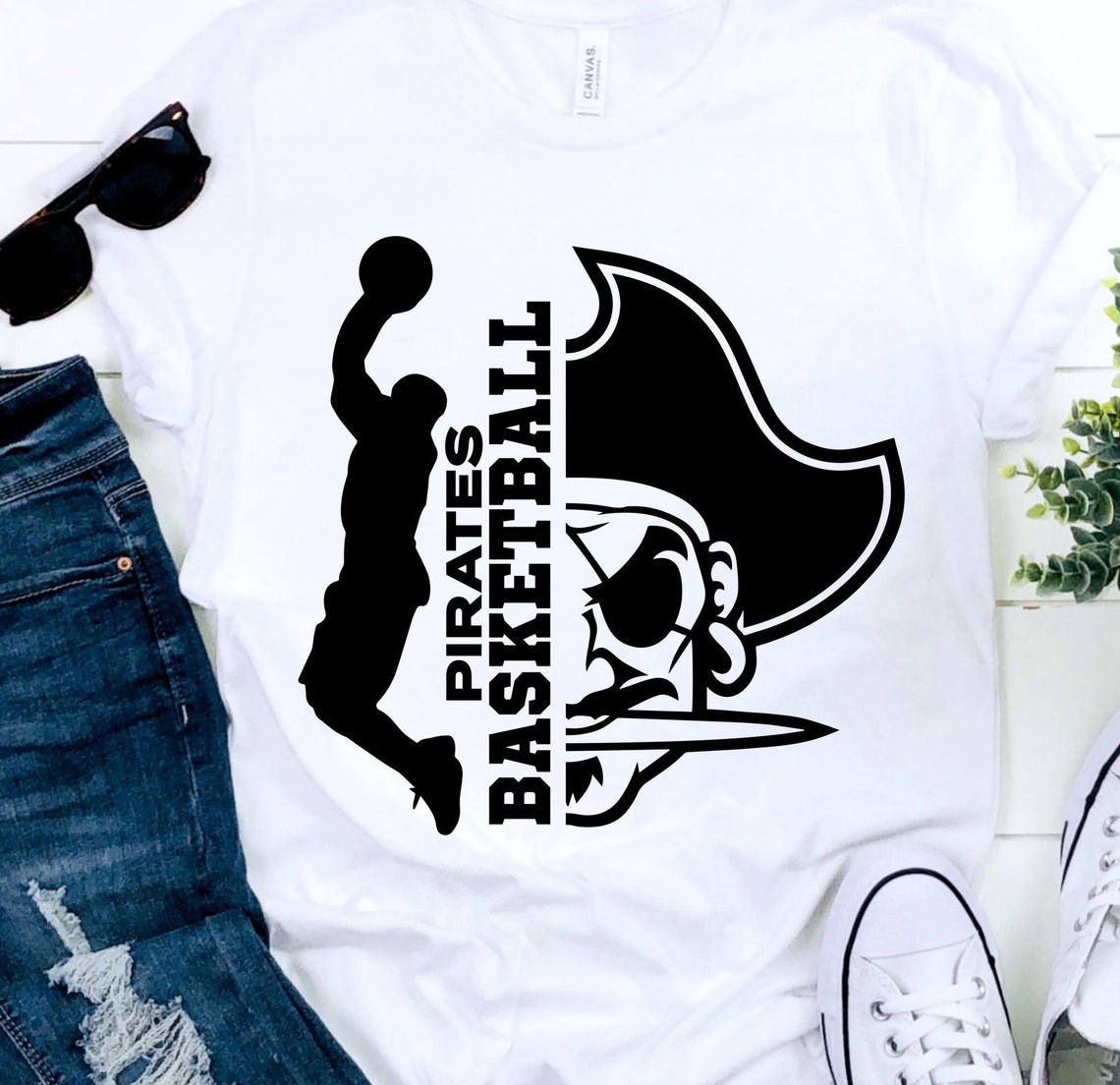 Pirates SVG Basketball SVG Pirates Basketball T-shirt | Etsy