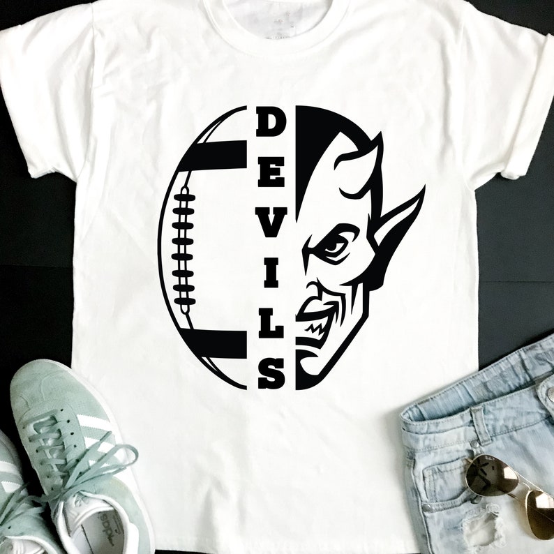 Devils SVG Football SVG Devils Football Tshirt Design Etsy