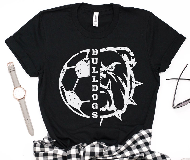 Bulldogs SVG Soccer SVG Grunge Bulldogs Soccer Tshirt Etsy