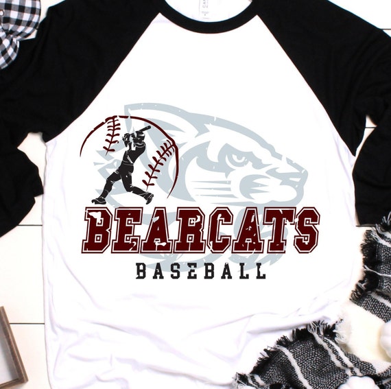 Bearcats SVG Baseball SVG Grunge Bearcats Baseball Design | Etsy