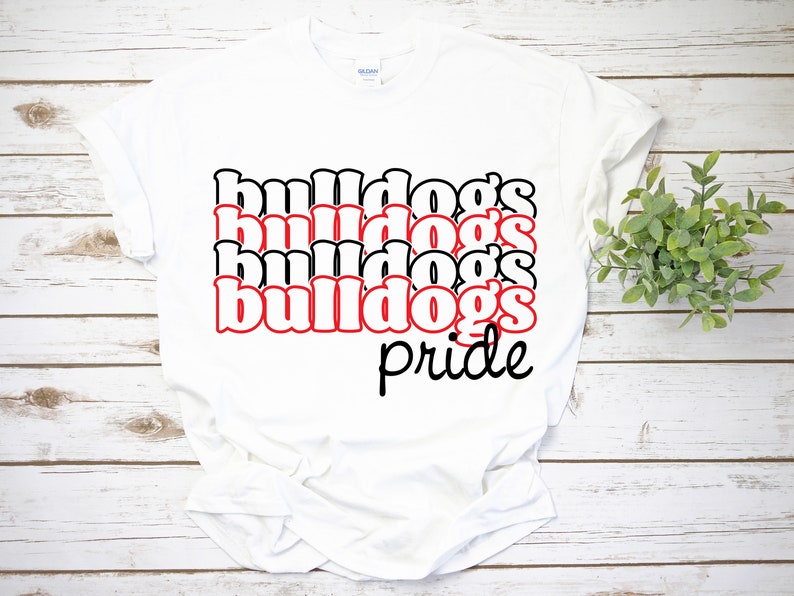 Bulldogs Pride SVG Retro SVG Bulldogs Tshirt Design Etsy